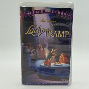 Lady and the Tramp VHS Widescreen Collector's Edition Disney Masterpiece 14690